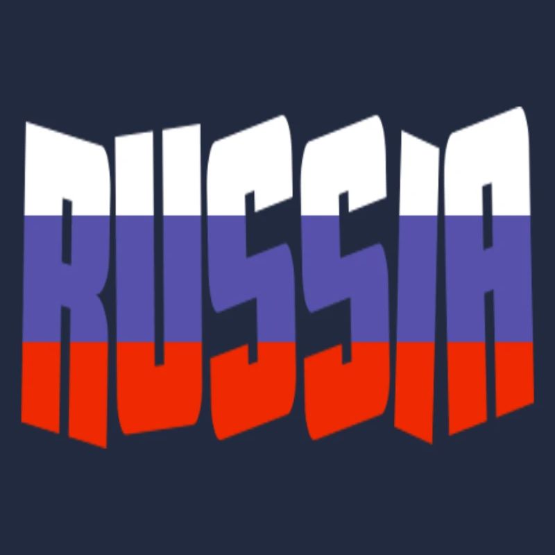 Couleurs des lettres du drapeau de la Russie