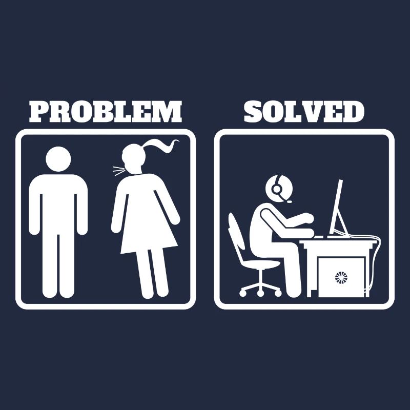 Problem Solved - Pc Gaming Lustig Geschenk