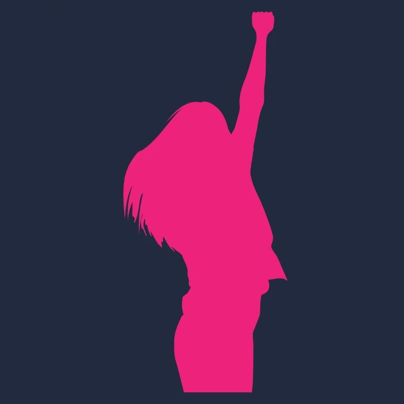 Frau Mädchen Siegerpose