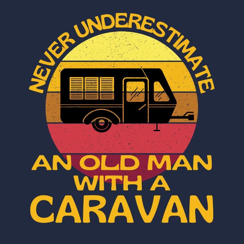 Alter Mann mit einer Karawane