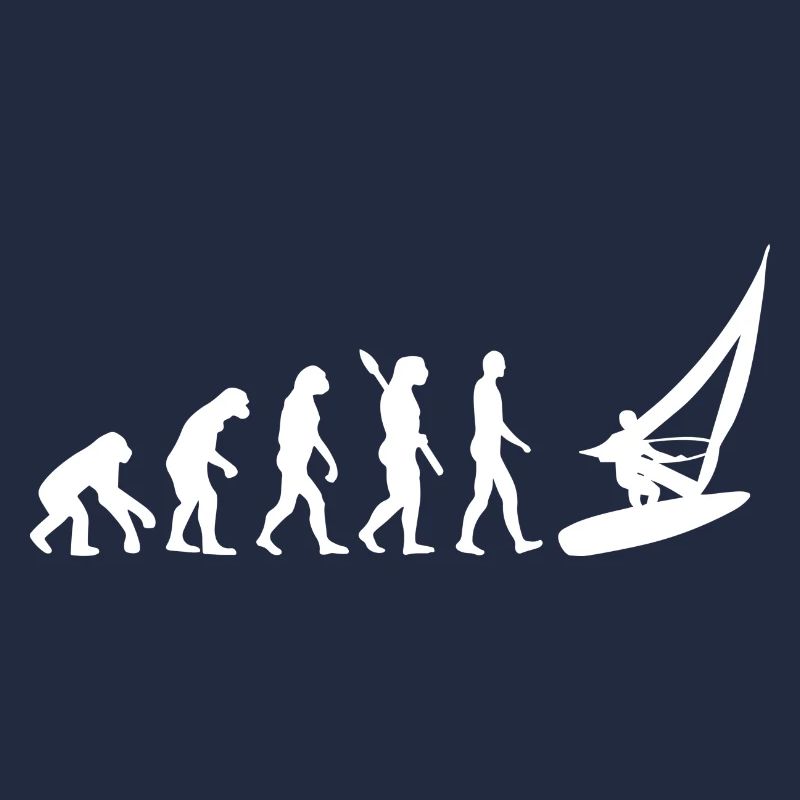 Evolution Graphic Sailboat Captain Sailing Sea Boa