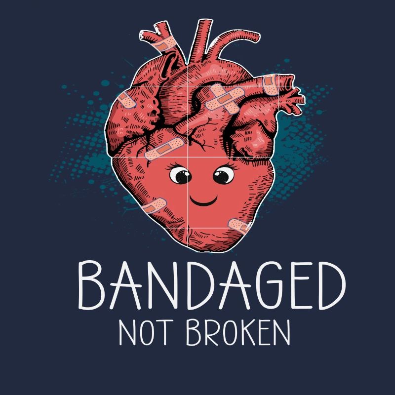 Bandaged Not Broken CHD Awareness Geschenk