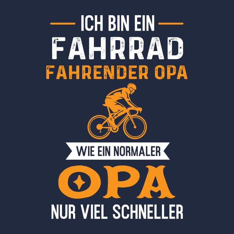 Fahrrad Opa Radfahren Geschenk