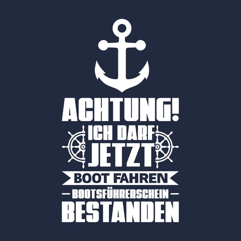 Boot Bootsführerschein Bootsfahrer Geschenk