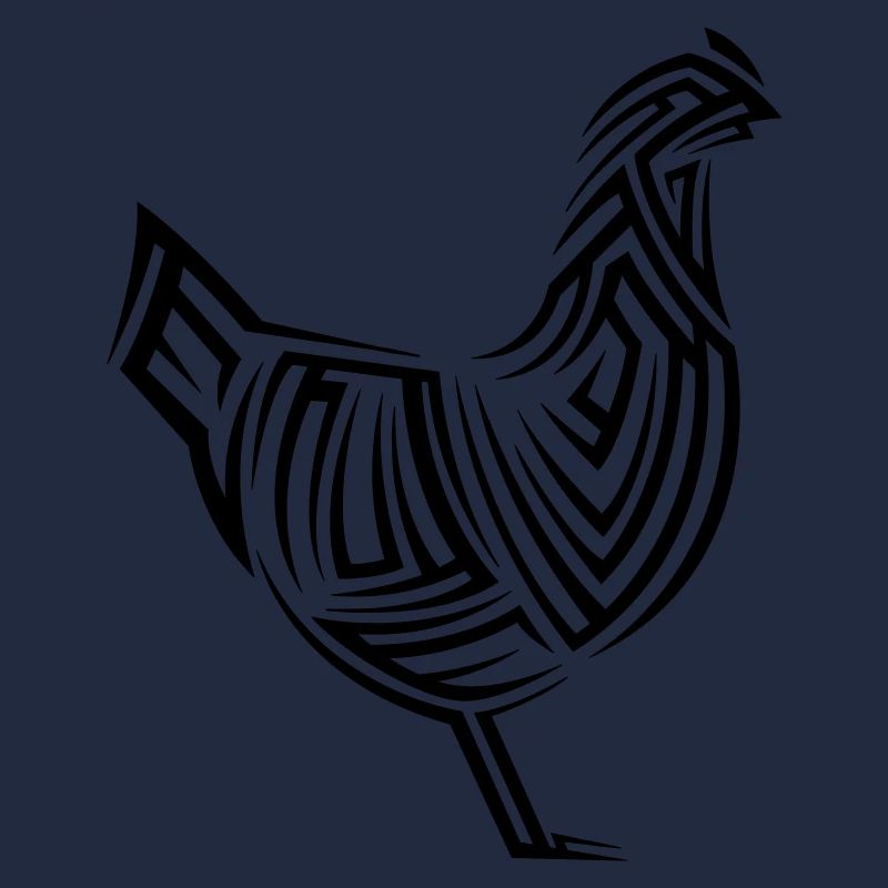 Tatouage tribal de poulet