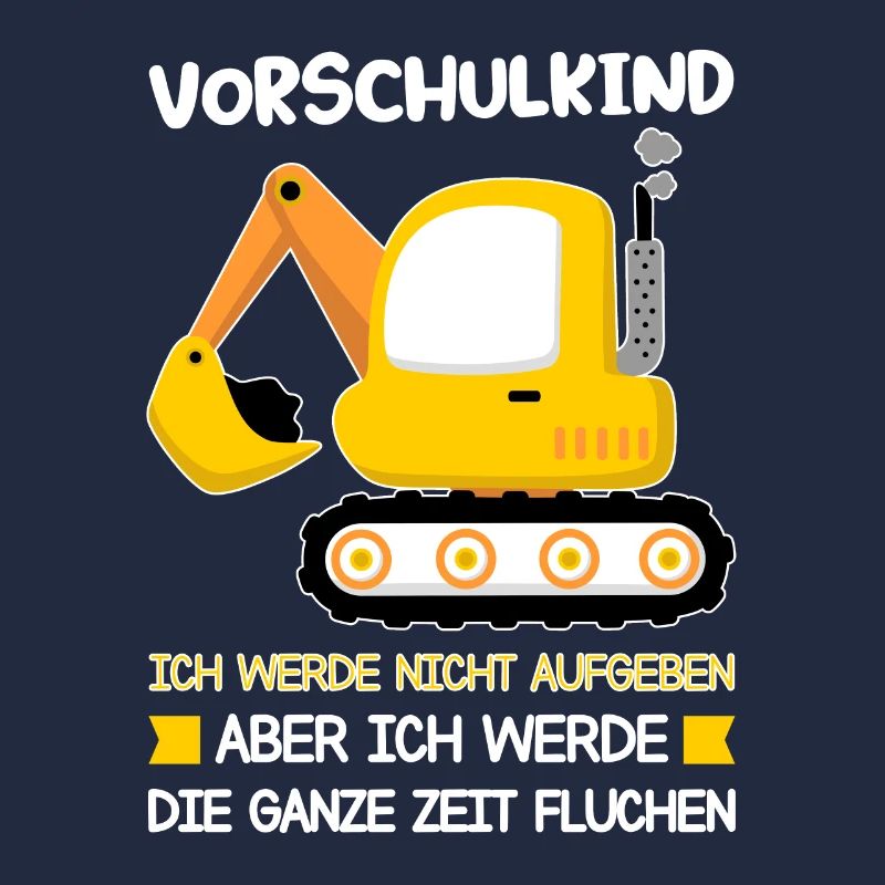 Vorschule Bagger Vorschulkind Geschenk