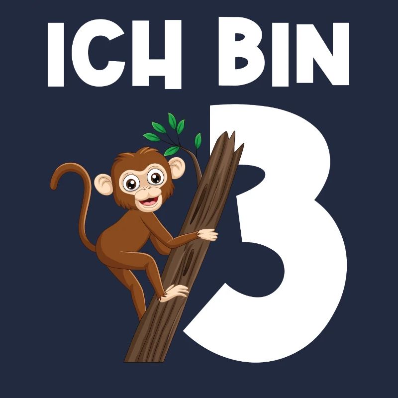 3.Geburtstag Affe Geburtstagsparty Geschenk