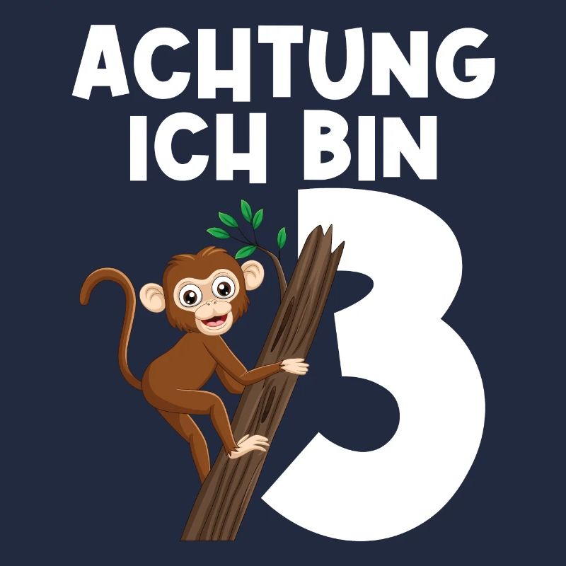 3.Geburtstag Affe Geburtstagsfeier Geschenk