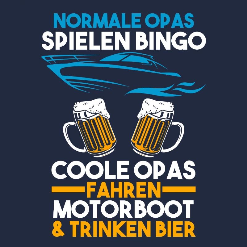 Motorboot Opa Bootfahren Geschenk