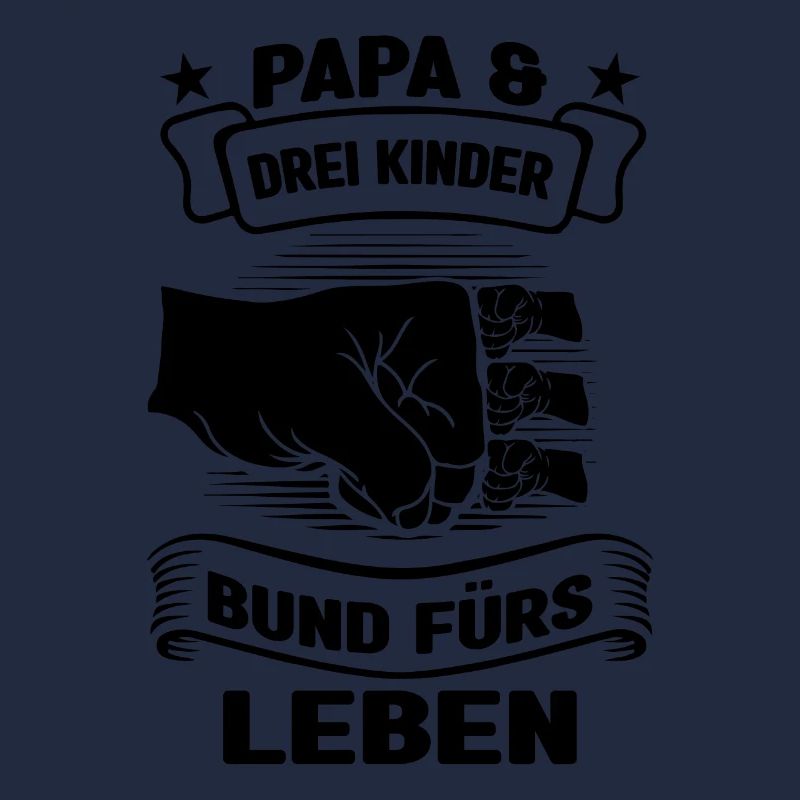 Papa 3 Kinder Vater Geschenk