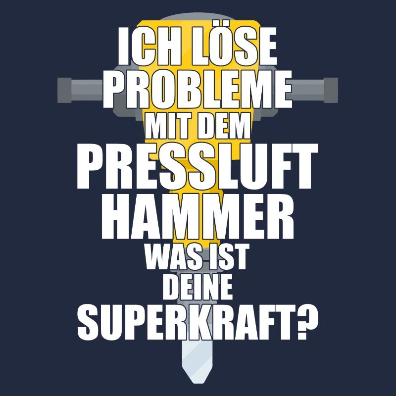 Ich Löse Probleme Mit dem Presslufthammer Straßenb