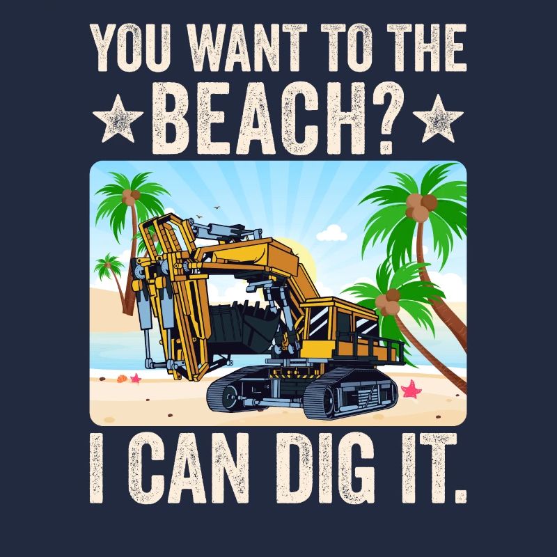 Retro Excavator Slogan Excavator Driver Construction Site
