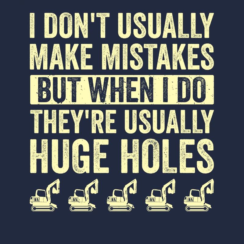 Retro Excavator Slogan Excavator Driver Construction Site