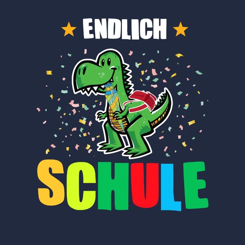 Schulkind Dino Schulbeginn Geschenk