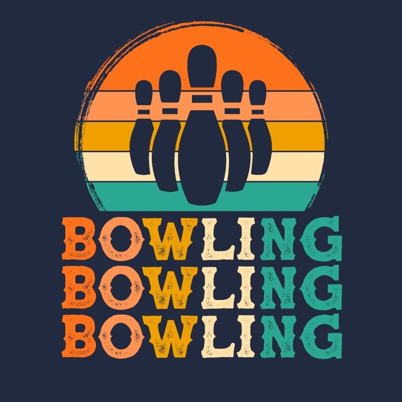 Bowling Retro Design Bowling Geschenk