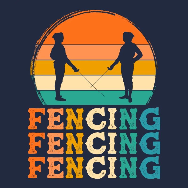 Fechter Retro-Design Fechter Geschenk