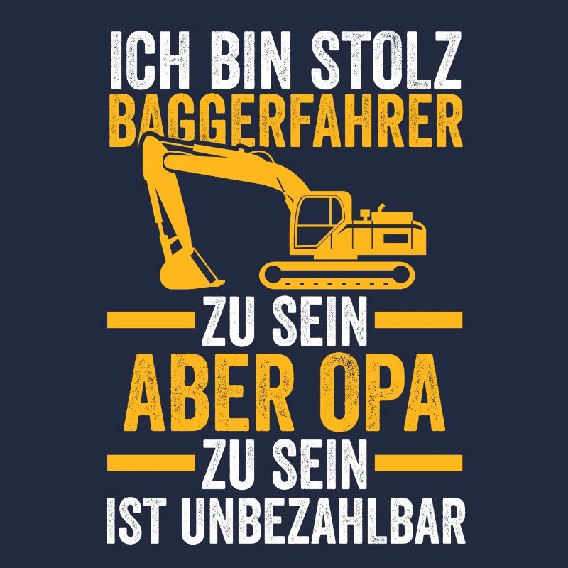 Bagger Opa Baggerführer Geschenk