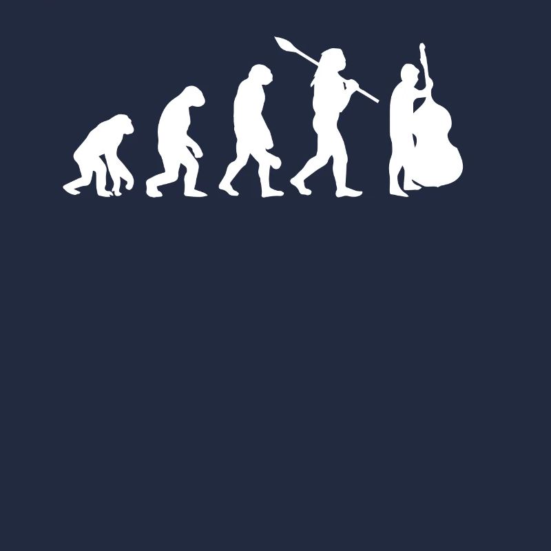 Evolution des Kontrabassisten