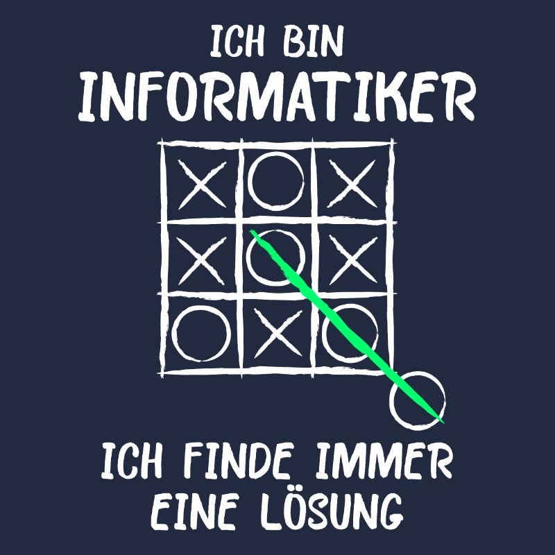 Ich bin Informatiker Lösung Spruch Computer Nerd G
