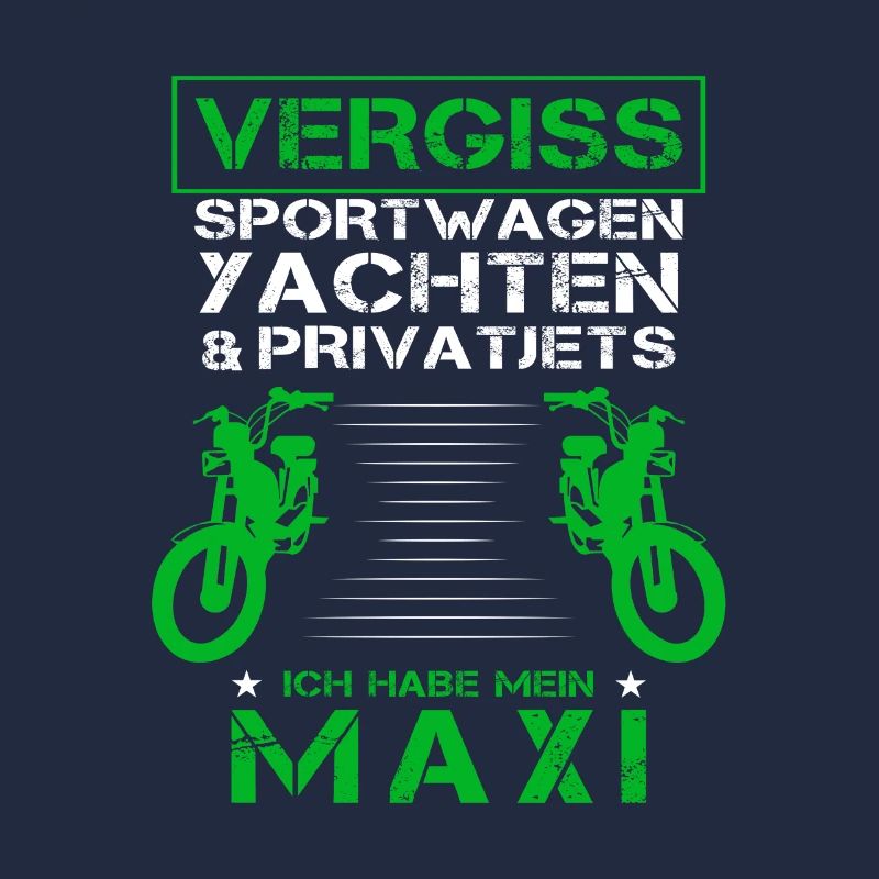 Maxi Moped Oldtimer Mopedfahrer Zweitakter