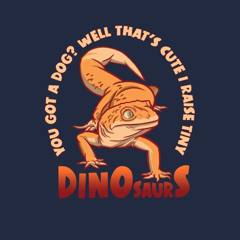 I Raise Tiny Dinosaurs Gecko Eidechse Reptil