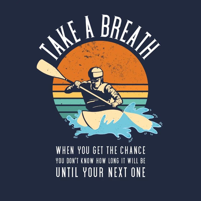 Respirez le kayak en eau vive