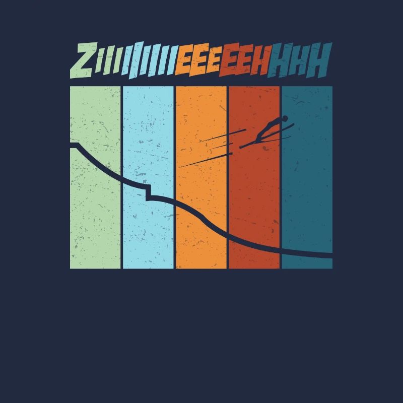 Saut à ski Pull Call Funny Ski Flying