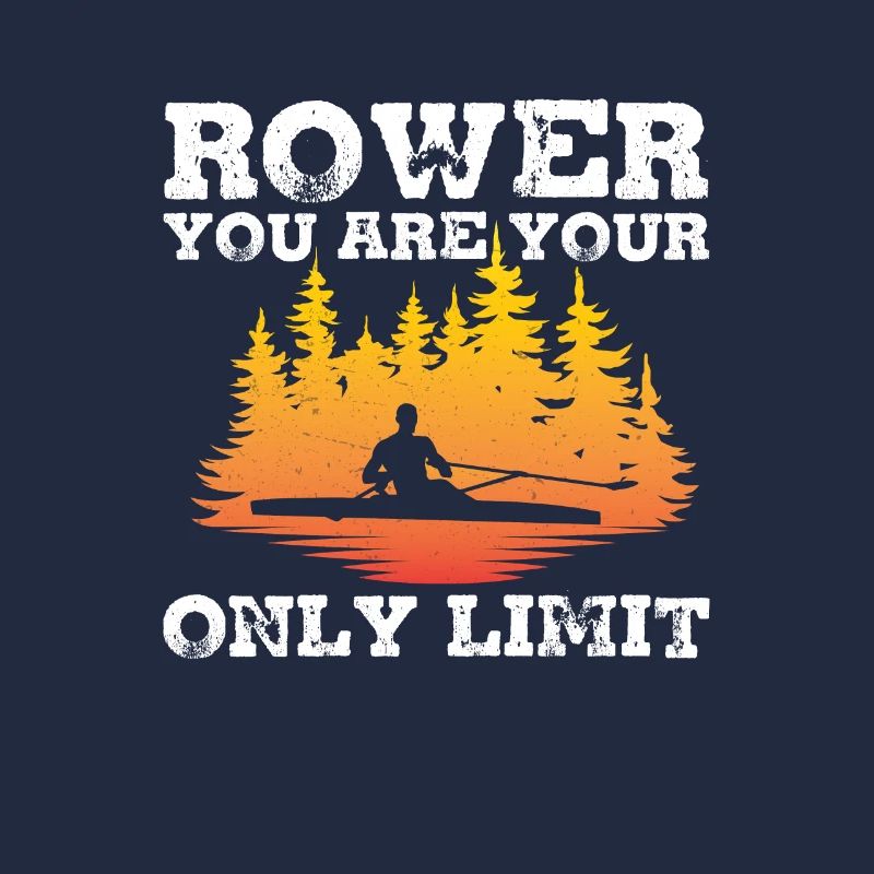 Fantastischer Ruderer Du bist dein einziges Limit