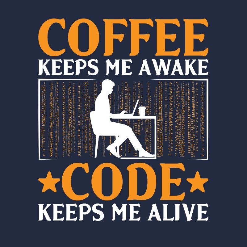 Kaffee-Codierung Programmierer Programmierer Entwickler Nerd Coff