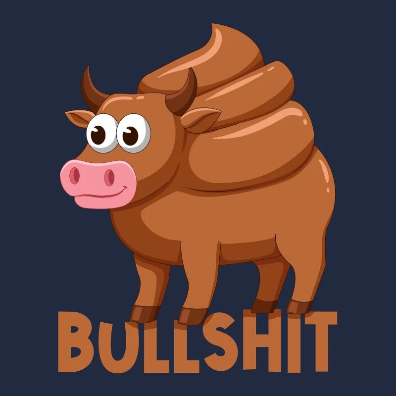 Vache taureau avec caca caca jeu de mots conneries