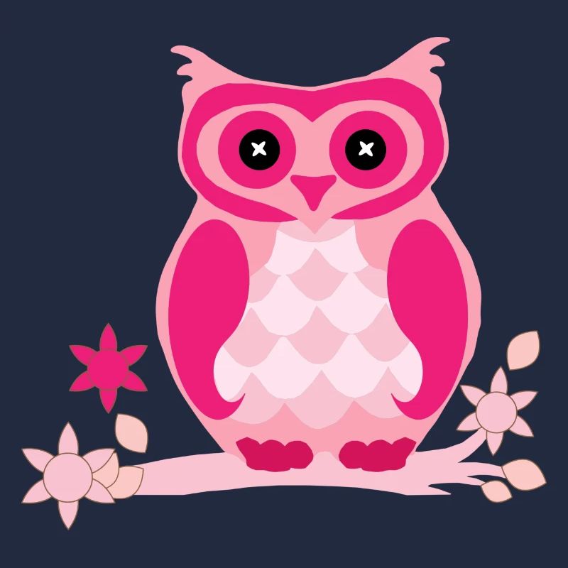 Pinke Eule
