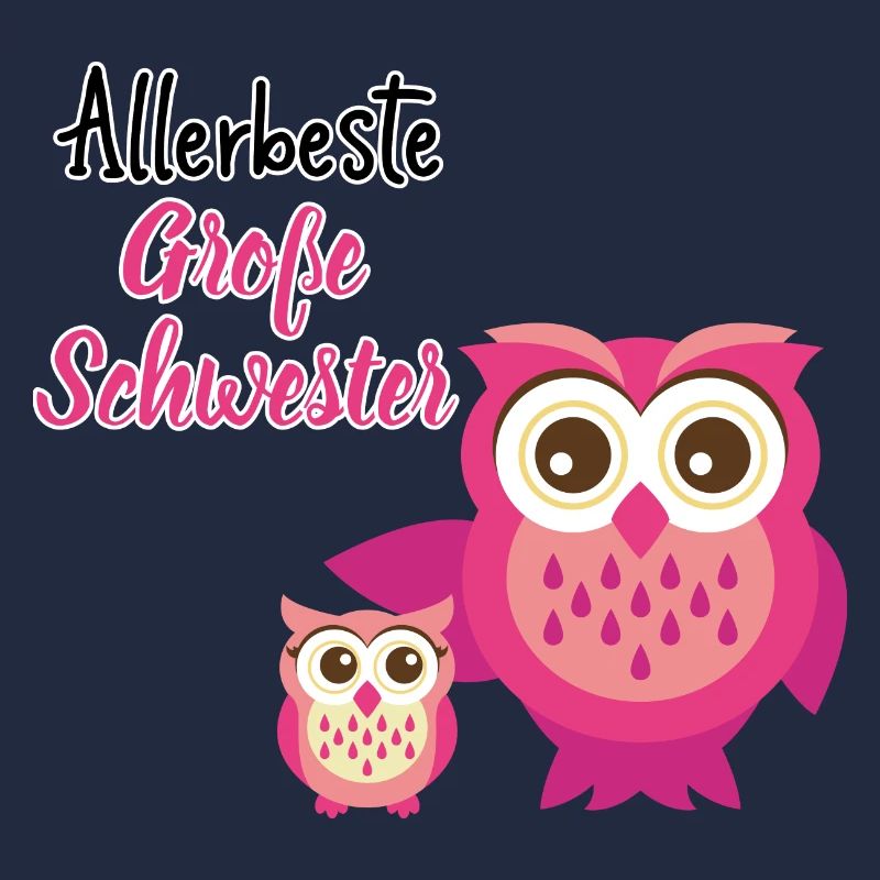 beste große Schwester Eule große Schwester