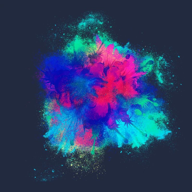 Explosion Feuerwerkskörper farbenfroh