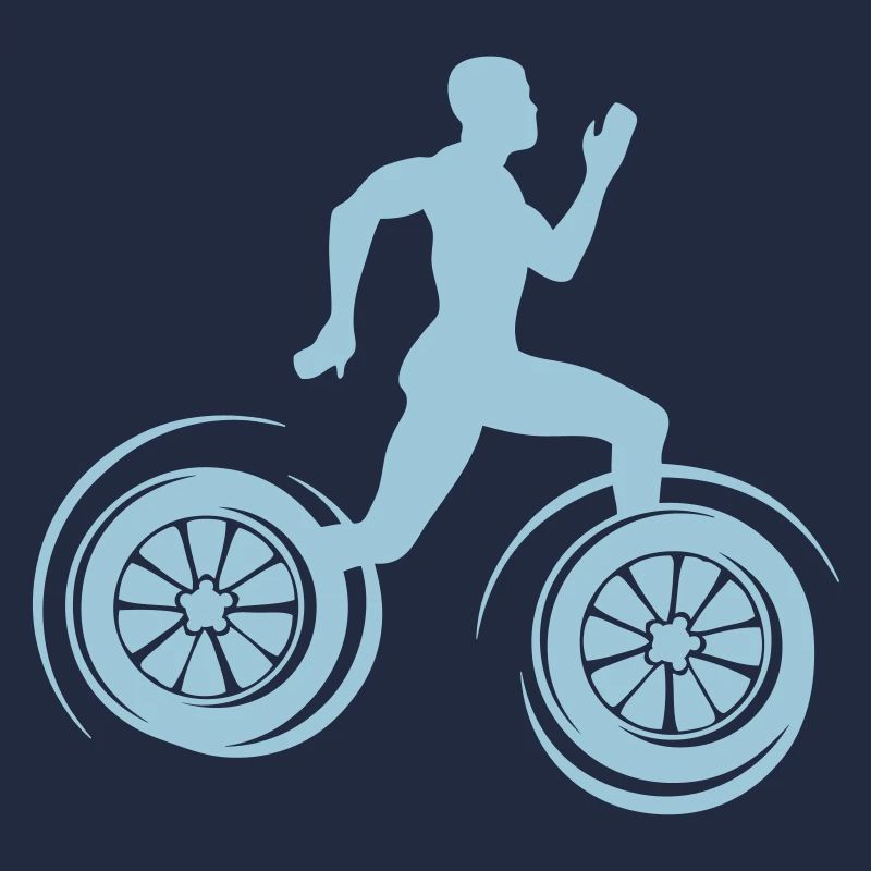 sportif sprinter athletisme roue course