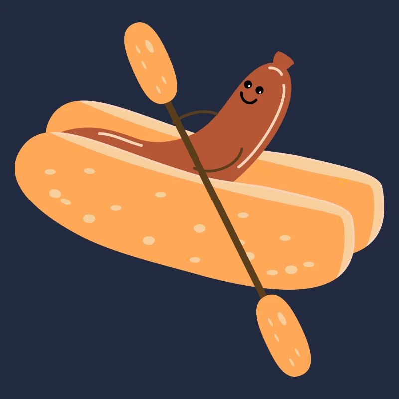 Bockwurst im Paddelboot