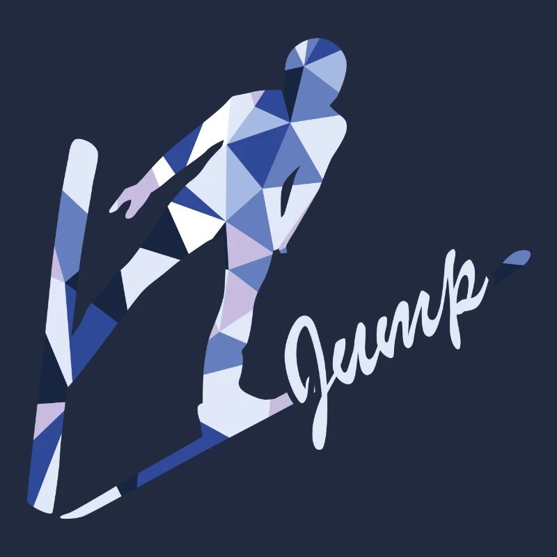 Ski jumping saying jump polygon