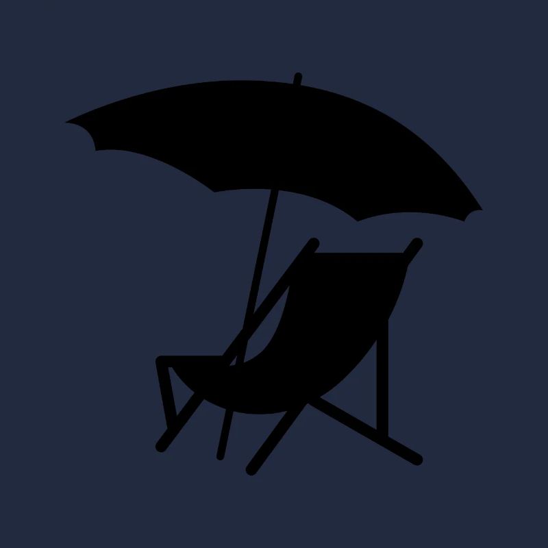 Chaise avec parasol