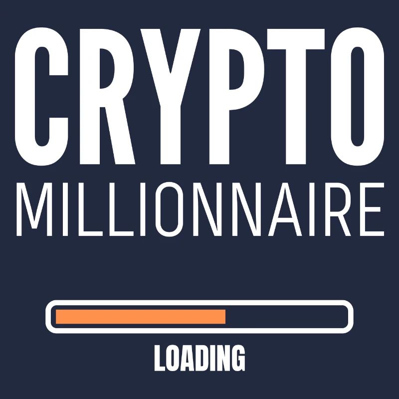 Crypto Millionaire Loading Argent Bitcoin Humour