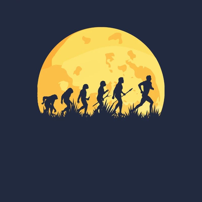 Evolution Laufen Läufer Marathon Joggen Jogger