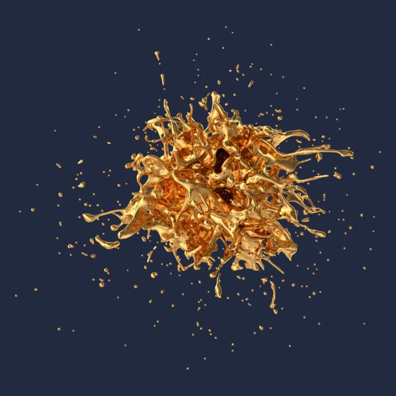Gold Spritzer 3D - Éclaboussures