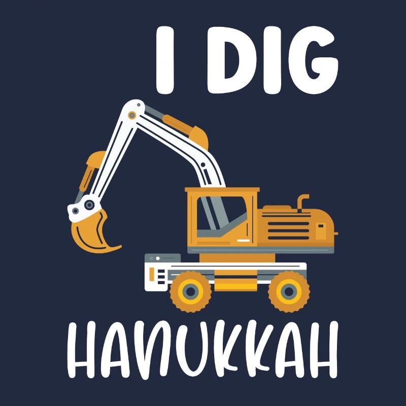 Baggerfahrer Bagger Hanukkah