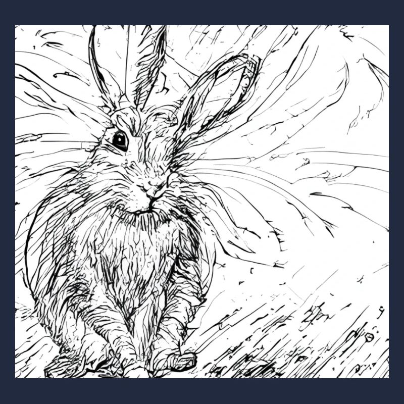 Lièvre dessiné