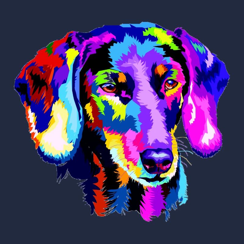 Stylized dachshund