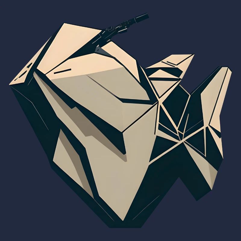 Geometrisches Motorrad