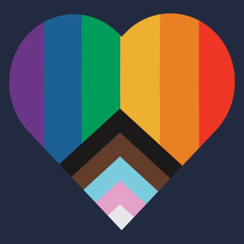 PRIDE Regenbogen Herz