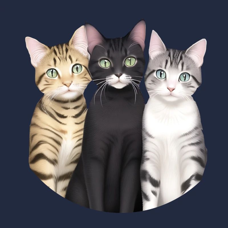3 chats mignons