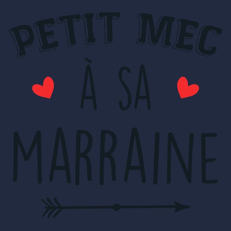 Petit mec à sa marraine