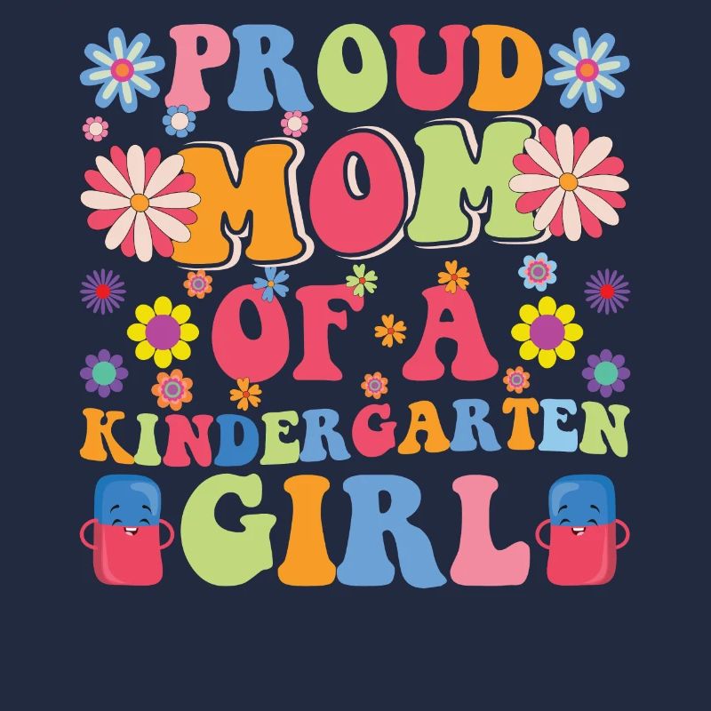 Stolze Mutter eines Kindergartenmädchens! Tochter