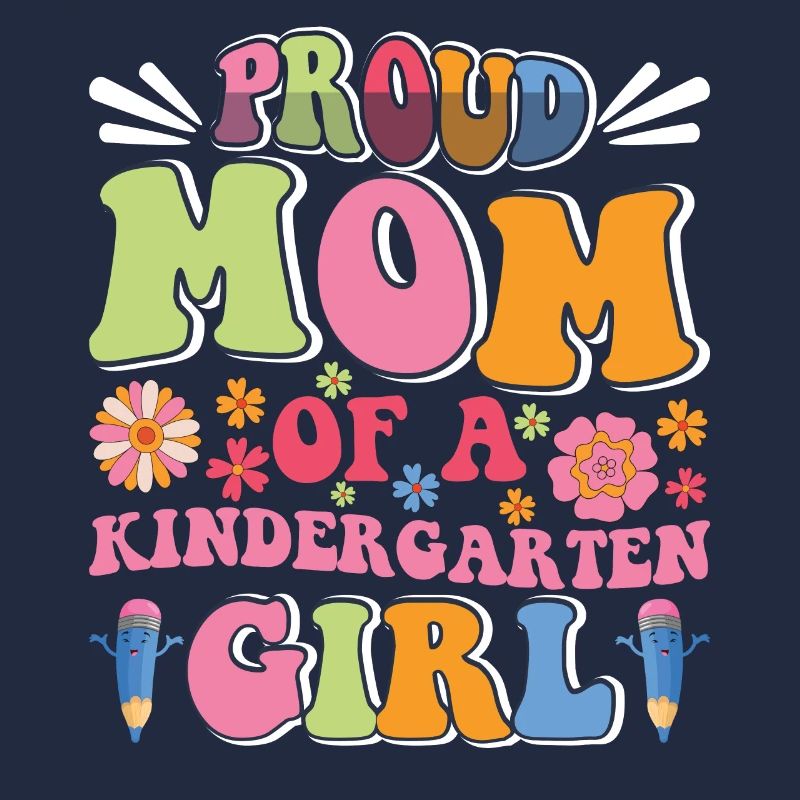 Stolze Mutter eines Kindergartenmädchens! Tochter