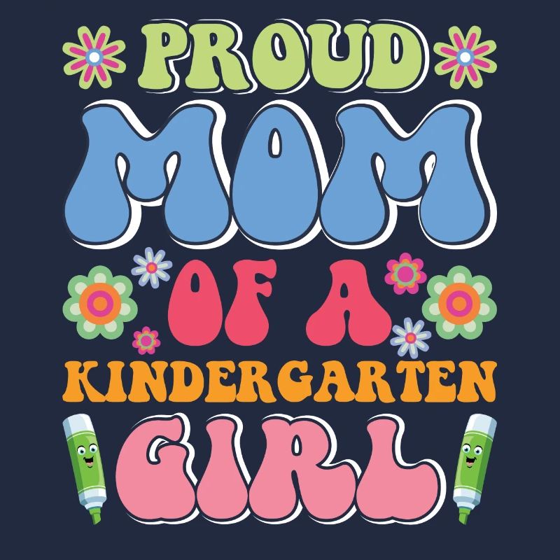Stolze Mutter eines Kindergartenmädchens! Tochter